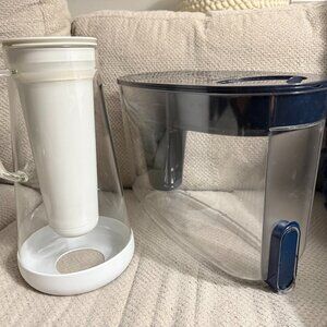 Water-Filtering LifeStraw Home Dispenser and 7-Cup Glass Pitcher